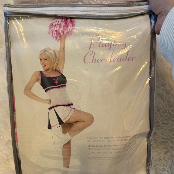 Playboy Cheerleader Costume Size Small Halloween Costume - Picture 3 of 5